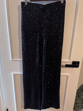 H&M Black Sequin Pants